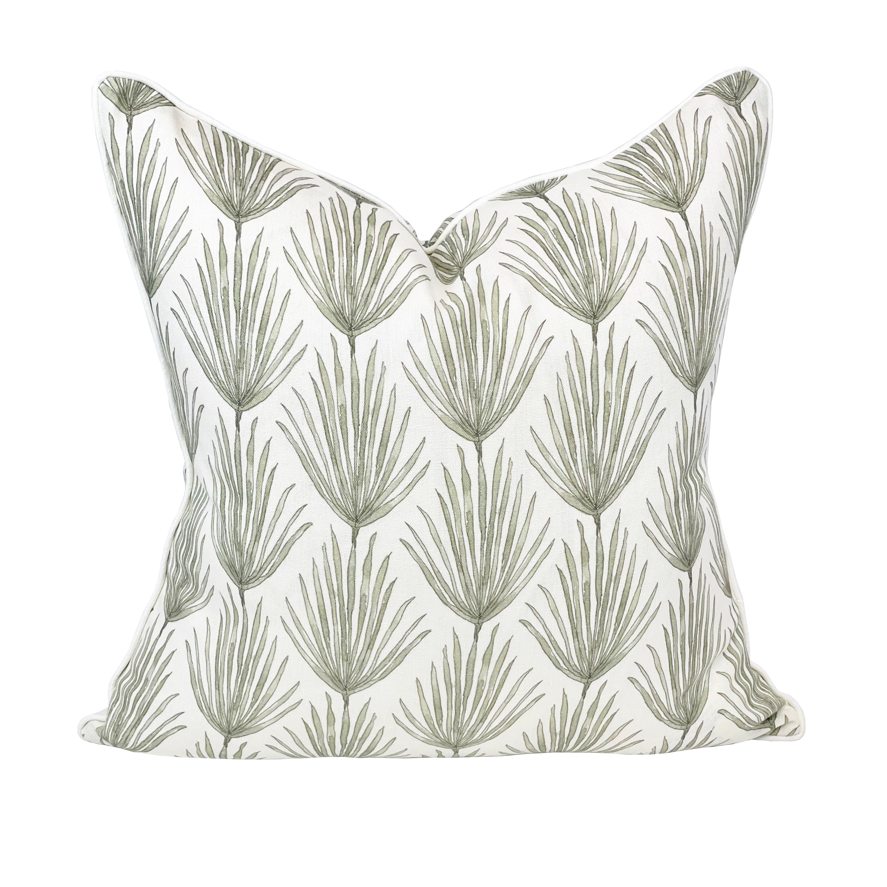 Erika M. Powell Textiles Viney Stripe in Green Pillow Cover 
