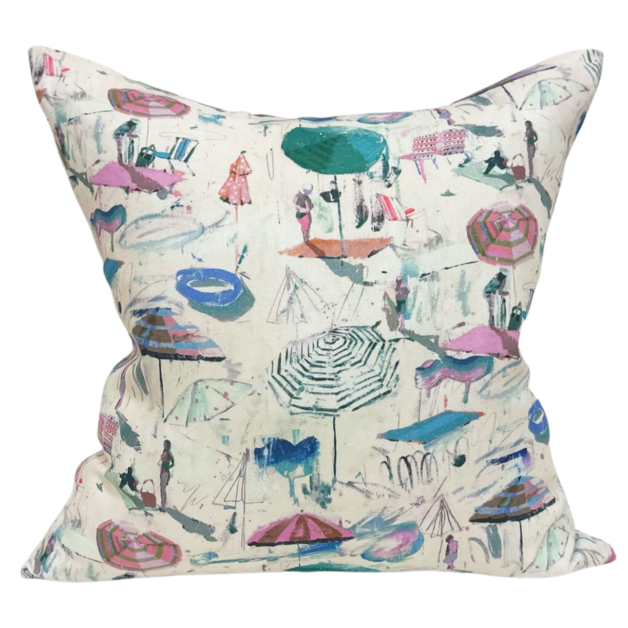 Dragon Fruit Beach Throw Pillow – Erika M. Powell Textiles