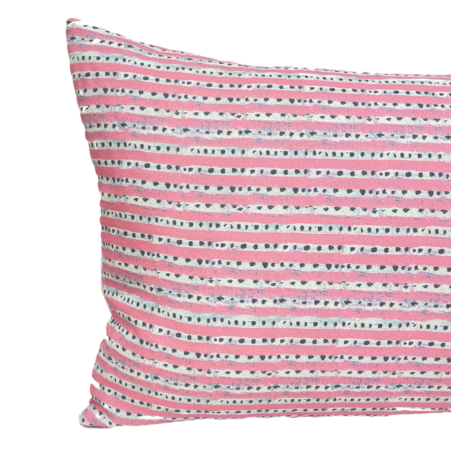 Twin Lumbar in Dragon Fruit Dotted Stripe