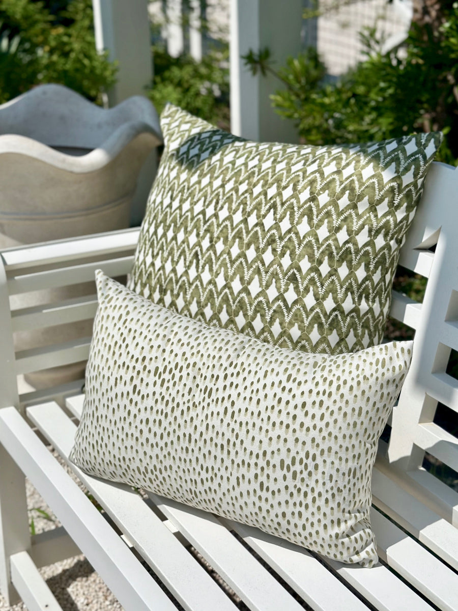 Porch Perfect Pillow in Gerty's Dot Grove