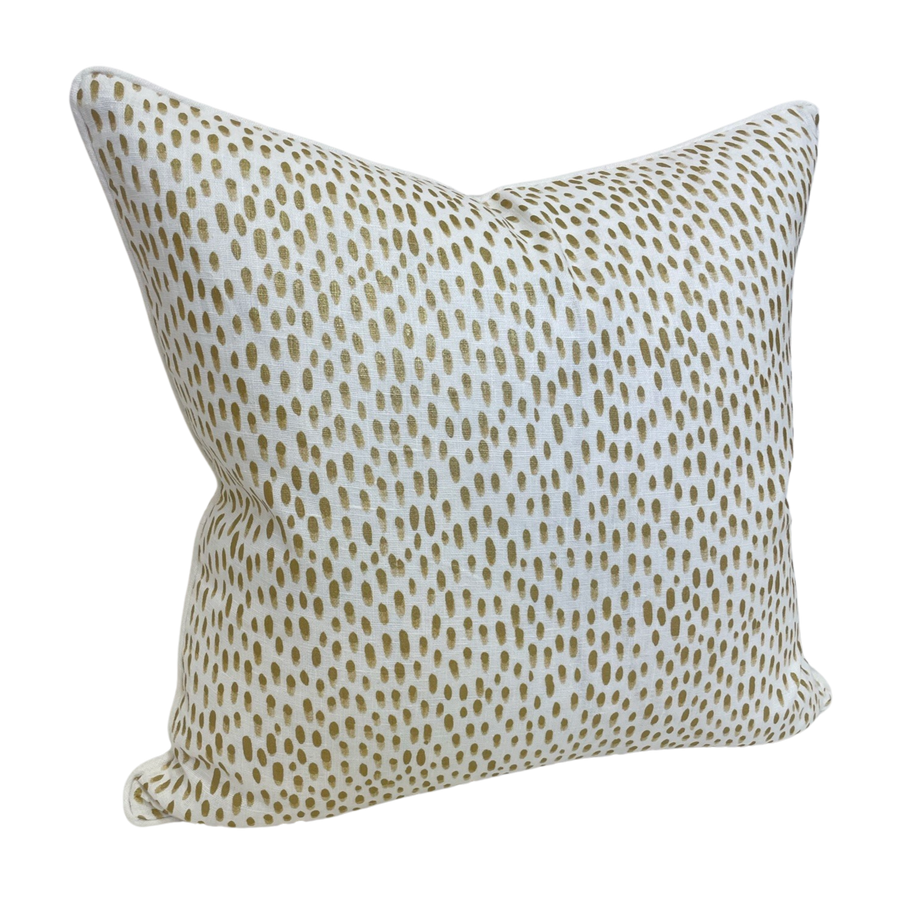 Pillow in Gerty's Dot Gilded Ivory