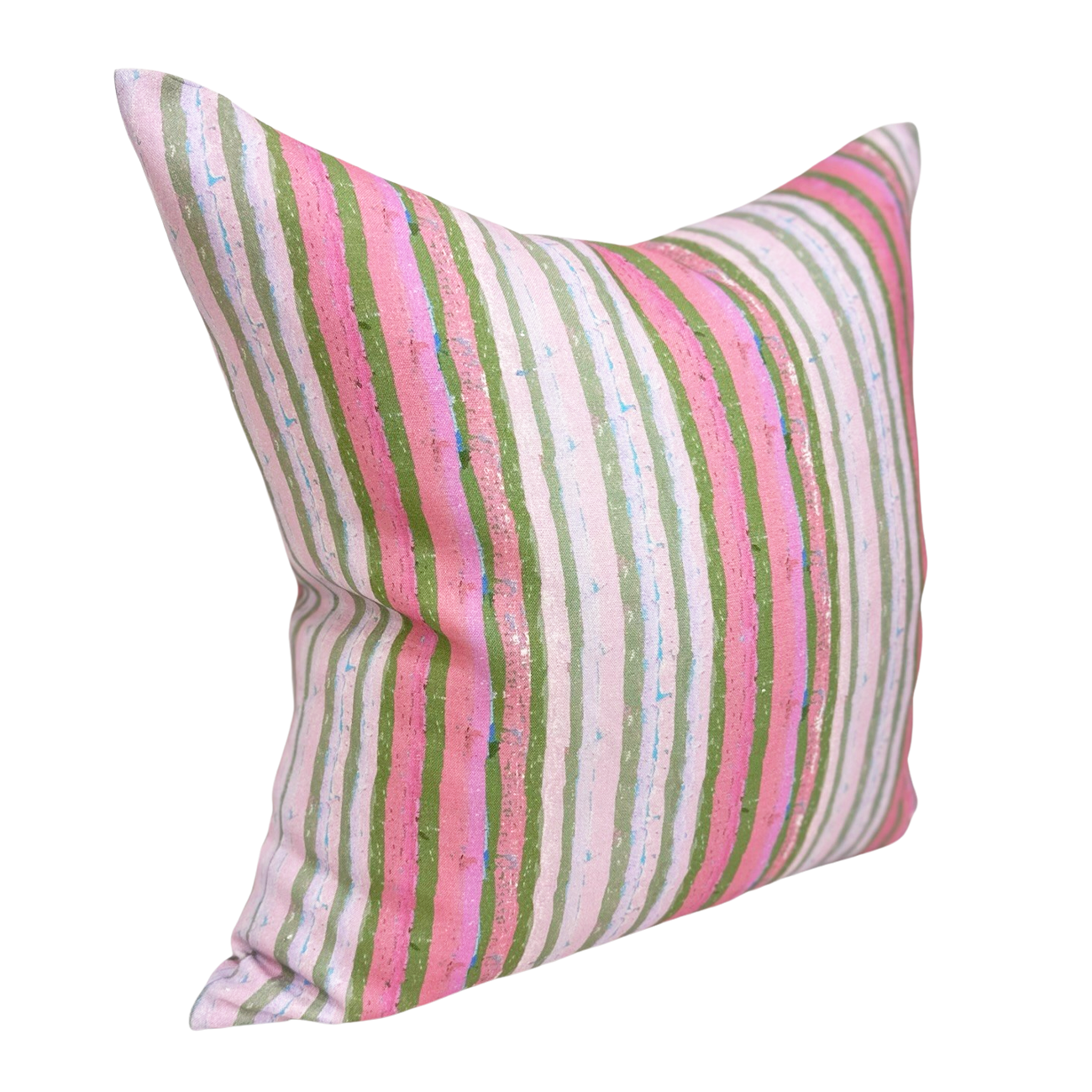 Pillow in Dragon Fruit Cabana Stripe – Erika M. Powell Textiles