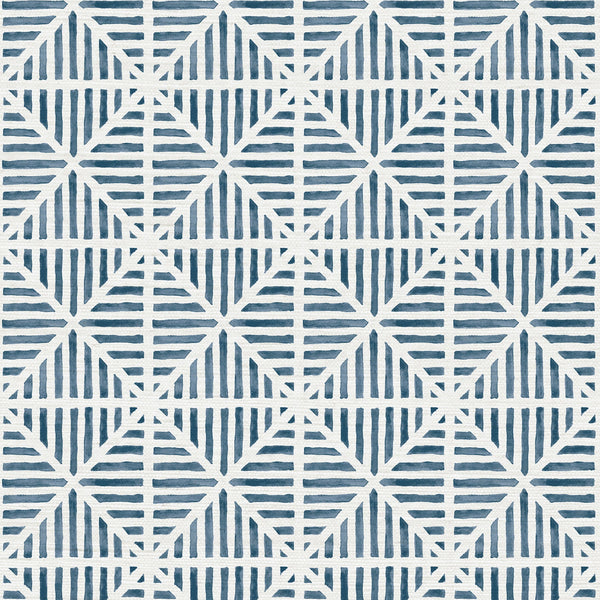 Envelope Stripe Grove Grasscloth Wallpaper